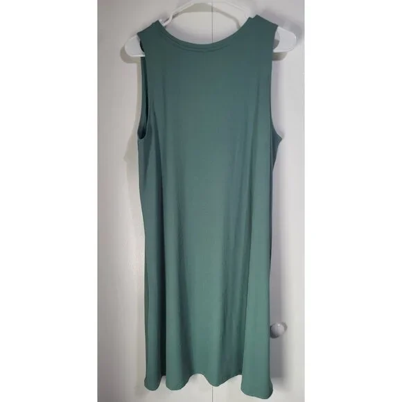32 Degrees Cool Women's XL Soft Rib Tank Swing Dress Sleeveless - Picture 2 of 7